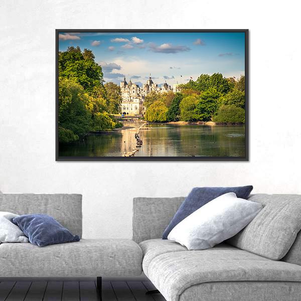 St James Park In London Canvas Wall Art-3 Horizontal-Gallery Wrap-25" x 16"-Tiaracle