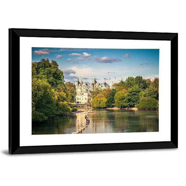 St James Park In London Canvas Wall Art-3 Horizontal-Gallery Wrap-25" x 16"-Tiaracle