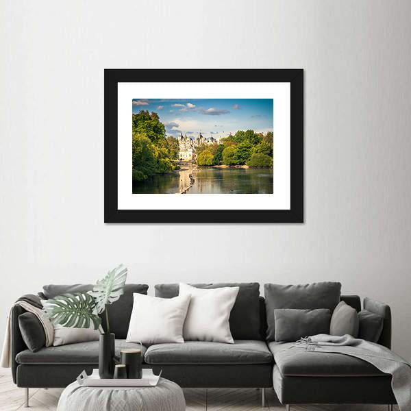 St James Park In London Canvas Wall Art-3 Horizontal-Gallery Wrap-25" x 16"-Tiaracle