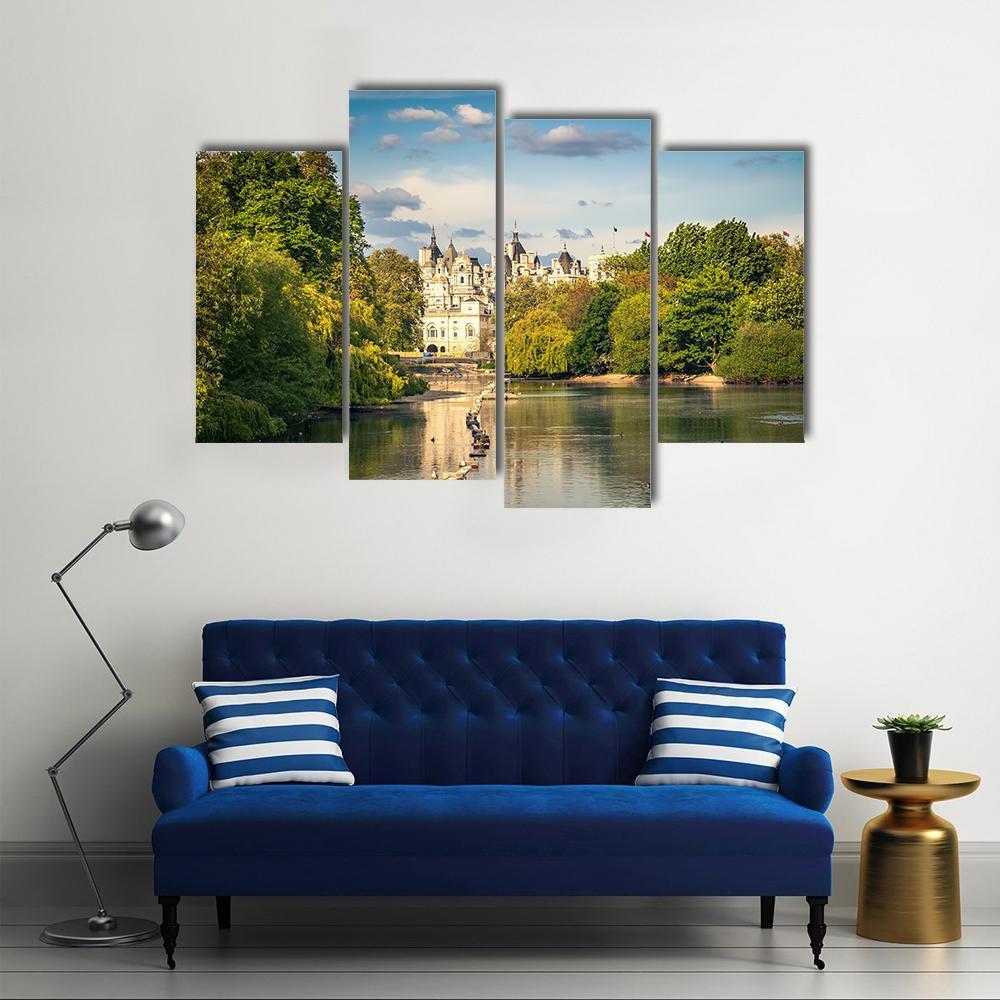 St James Park In London Canvas Wall Art-4 Pop-Gallery Wrap-50" x 32"-Tiaracle