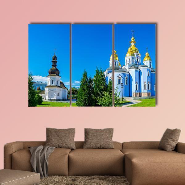 St John And Cathedral Of St Michael's Canvas Wall Art-3 Horizontal-Gallery Wrap-25" x 16"-Tiaracle
