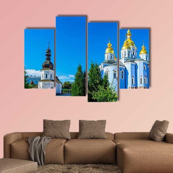St John And Cathedral Of St Michael's Canvas Wall Art-1 Piece-Gallery Wrap-48" x 32"-Tiaracle