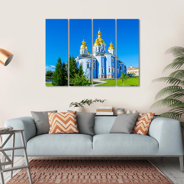 St John And Cathedral Of St Michael's Canvas Wall Art-4 Horizontal-Gallery Wrap-34" x 24"-Tiaracle