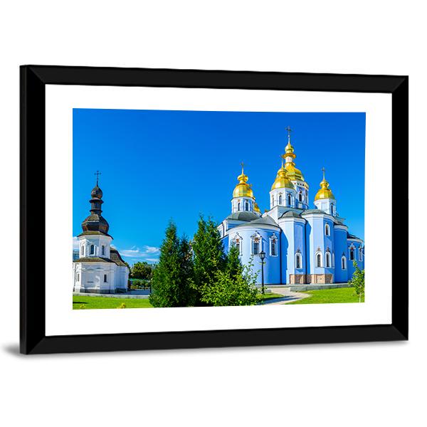 St John And Cathedral Of St Michael's Canvas Wall Art-3 Horizontal-Gallery Wrap-25" x 16"-Tiaracle