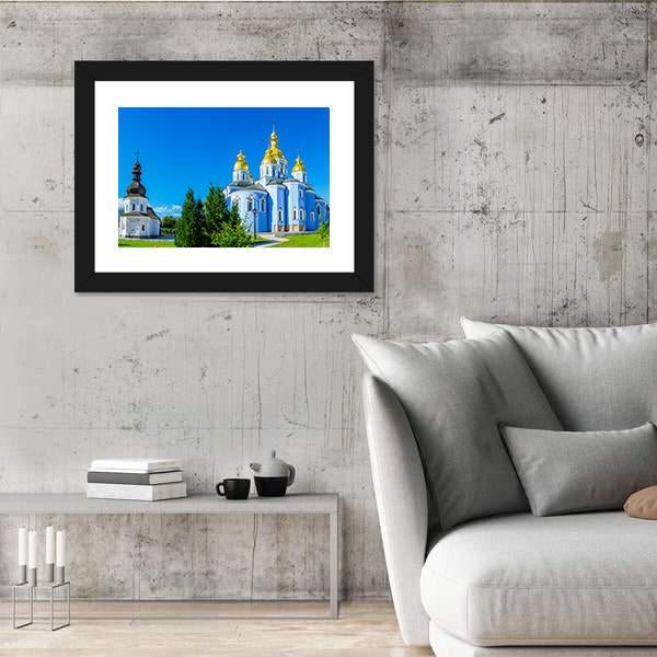 St John And Cathedral Of St Michael's Canvas Wall Art-3 Horizontal-Gallery Wrap-25" x 16"-Tiaracle