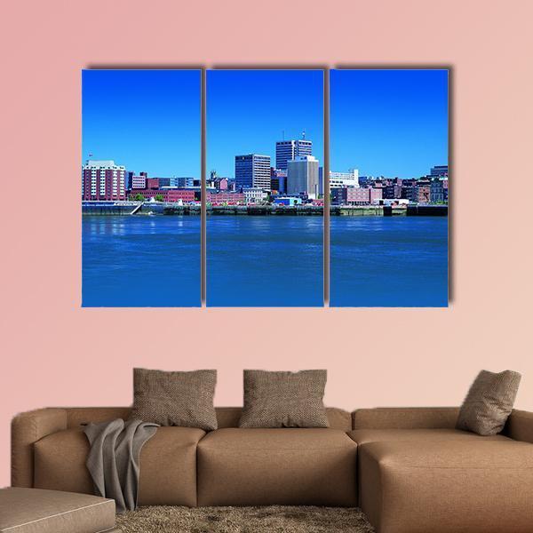 St. John In New Brunswick Atlantic Canada Canvas Wall Art-3 Horizontal-Gallery Wrap-37" x 24"-Tiaracle