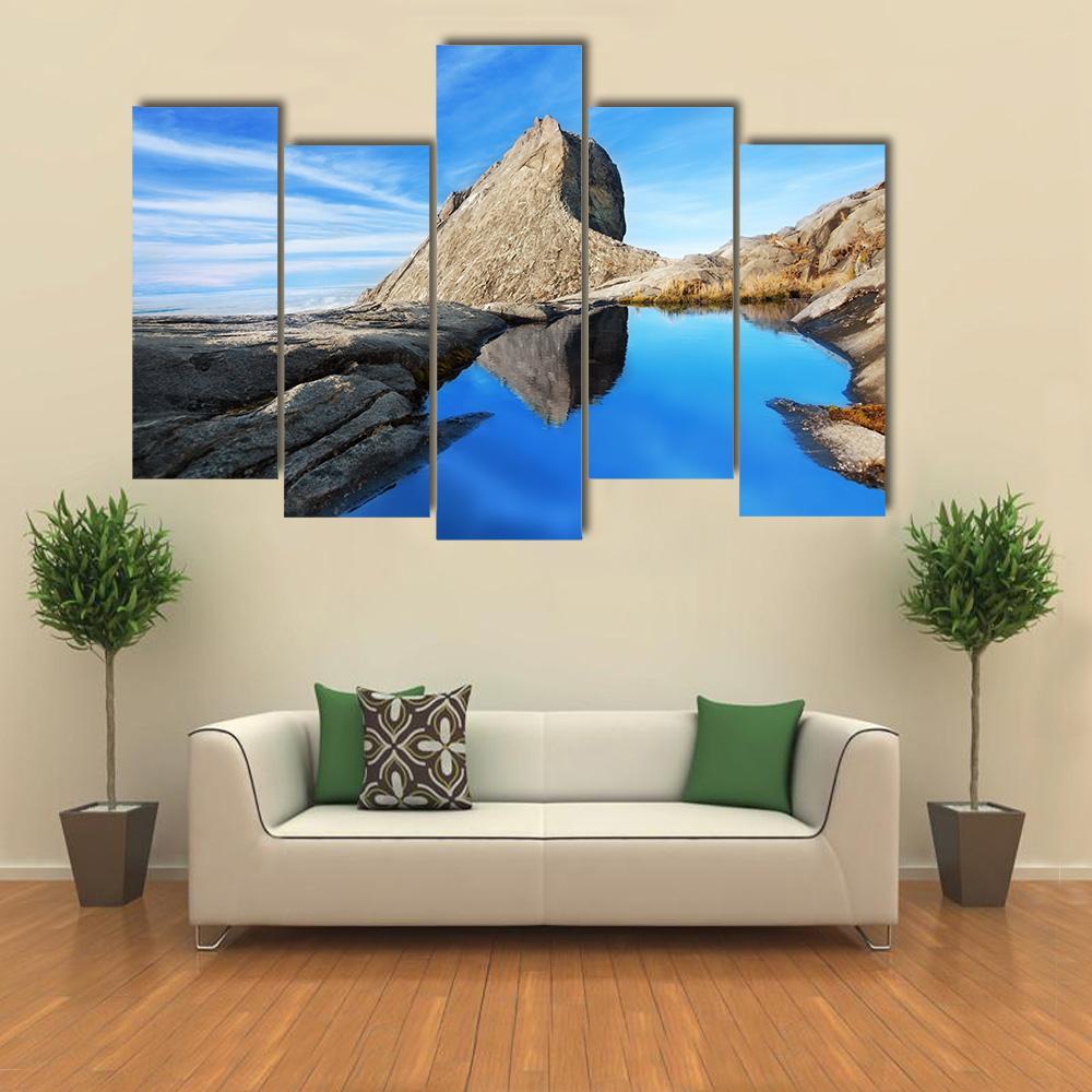 St John's Peak Canvas Wall Art-5 Pop-Gallery Wrap-47" x 32"-Tiaracle