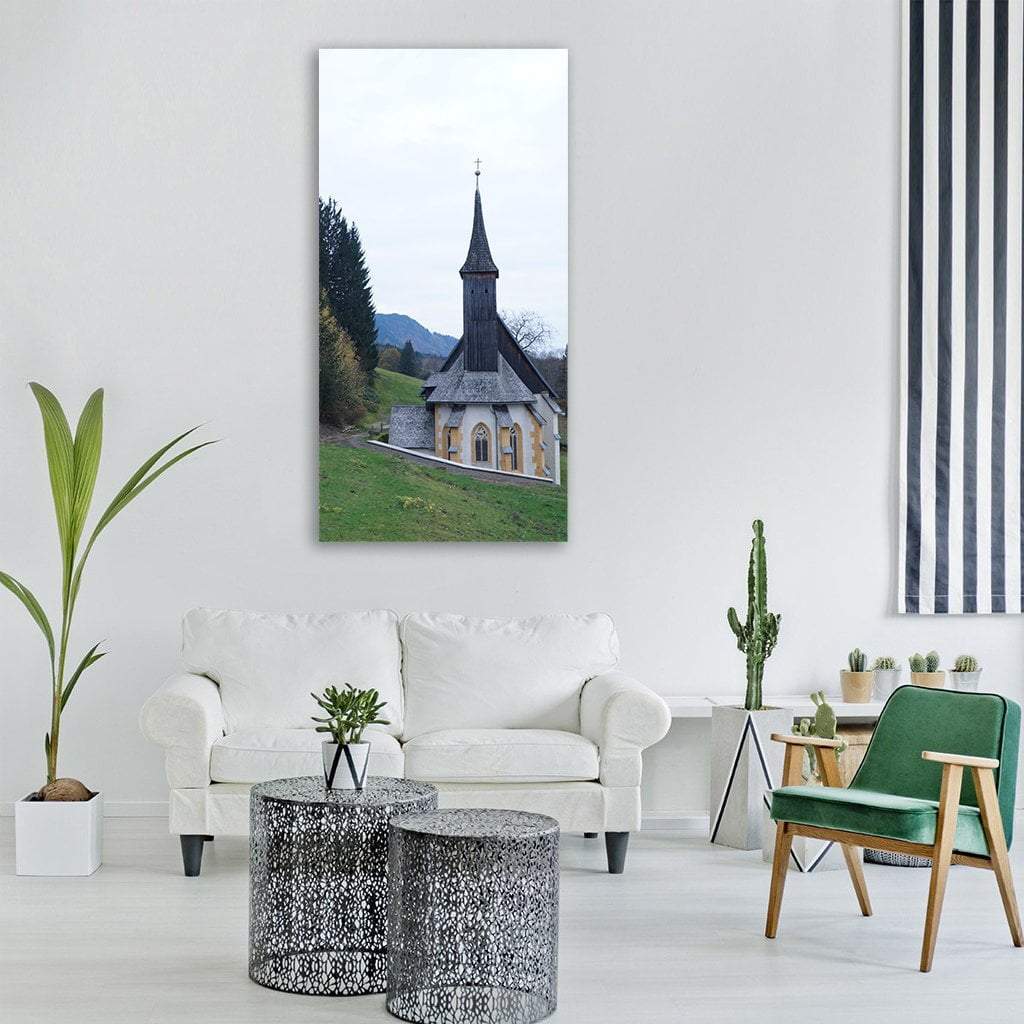 St Leonhard In Austria Vertical Canvas Wall Art-1 Vertical-Gallery Wrap-12" x 24"-Tiaracle