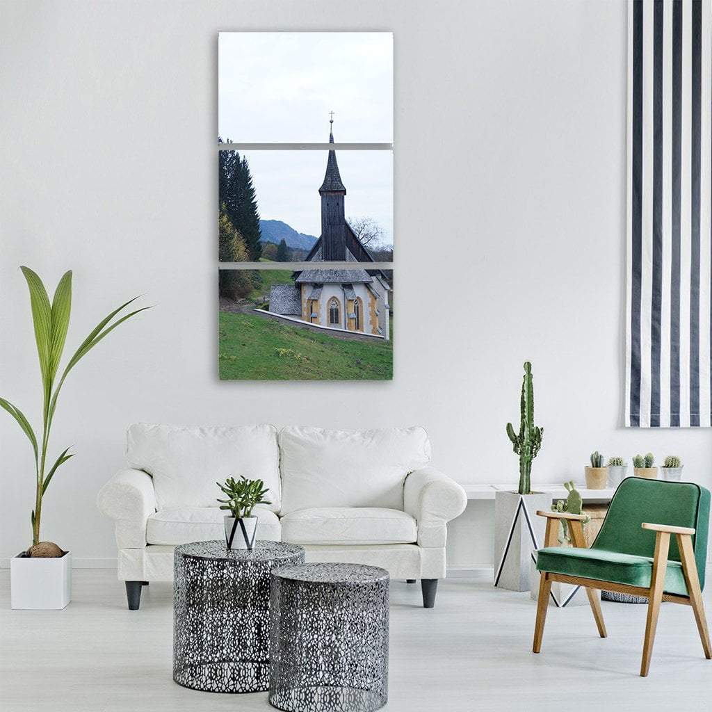 St Leonhard In Austria Vertical Canvas Wall Art-1 Vertical-Gallery Wrap-12" x 24"-Tiaracle