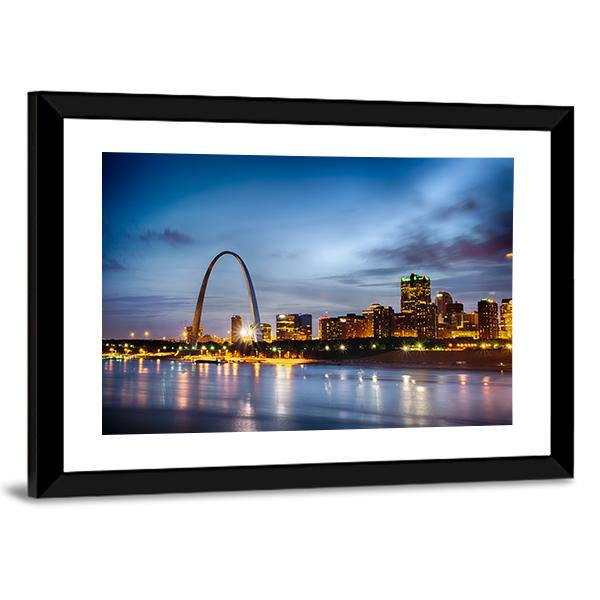 St Louis Skyline Panoramic Canvas Wall Art-1 Piece-36" x 12"-Tiaracle
