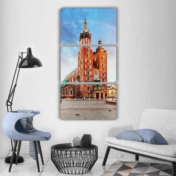 St Mary's Basilica In Krakow Vertical Canvas Wall Art-3 Vertical-Gallery Wrap-12" x 25"-Tiaracle