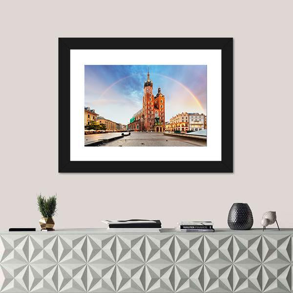 St Mary's Basilica In Krakow Vertical Canvas Wall Art-3 Vertical-Gallery Wrap-12" x 25"-Tiaracle