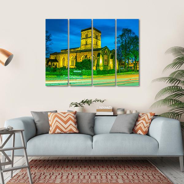 St Nicholas Church In Leicester Canvas Wall Art-4 Horizontal-Gallery Wrap-34" x 24"-Tiaracle