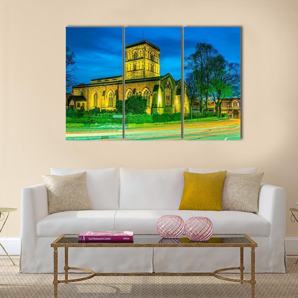 St Nicholas Church In Leicester Canvas Wall Art-3 Horizontal-Gallery Wrap-37" x 24"-Tiaracle