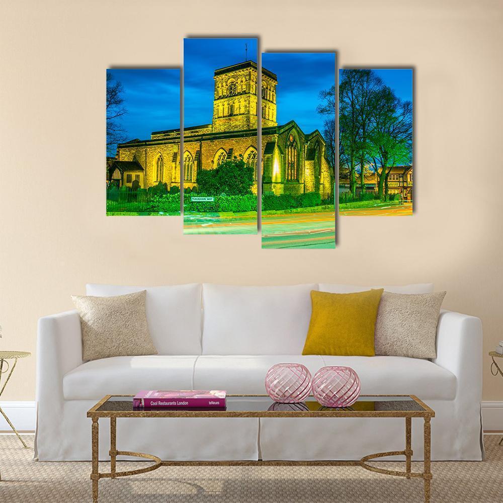 St Nicholas Church In Leicester Canvas Wall Art-4 Pop-Gallery Wrap-50" x 32"-Tiaracle
