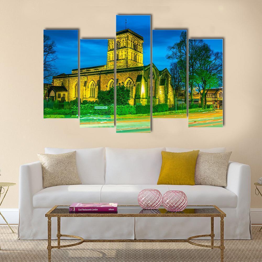 St Nicholas Church In Leicester Canvas Wall Art-5 Pop-Gallery Wrap-47" x 32"-Tiaracle