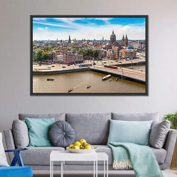 St. Nicolas Church Canvas Wall Art-3 Horizontal-Gallery Wrap-25" x 16"-Tiaracle