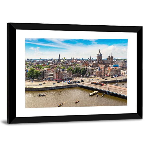 St. Nicolas Church Canvas Wall Art-3 Horizontal-Gallery Wrap-25" x 16"-Tiaracle