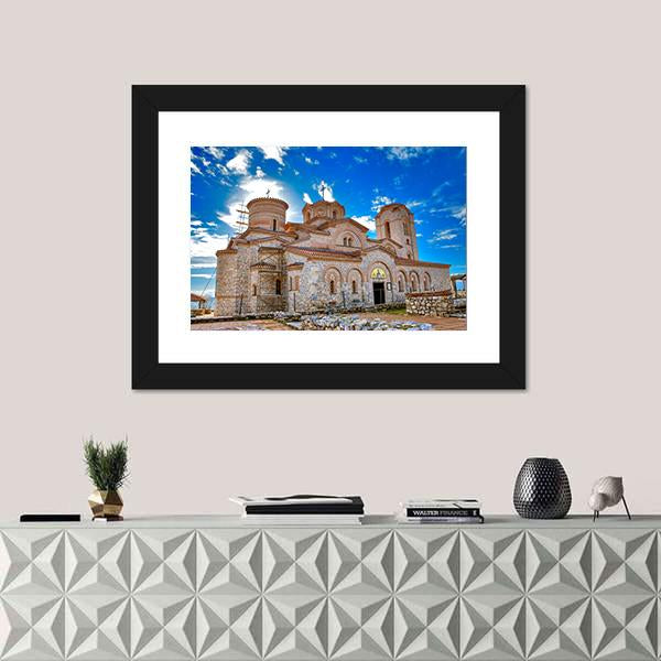 St Pantelejmon In Ohrid Macedonia Canvas Wall Art-1 Piece-Framed Print-30" x 20"-Tiaracle