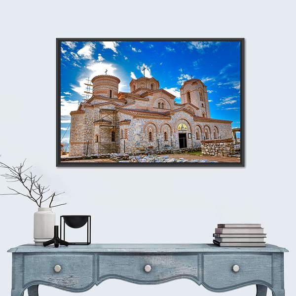 St Pantelejmon In Ohrid Macedonia Canvas Wall Art-1 Piece-Floating Frame-36" x 24"-Tiaracle