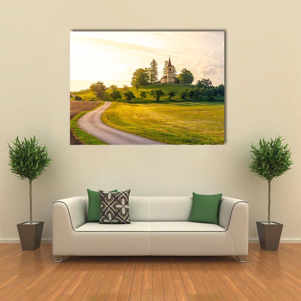 St Peter And Pauls Church In Czech Republic Canvas Wall Art-4 Horizontal-Gallery Wrap-34" x 24"-Tiaracle