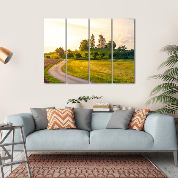 St Peter And Pauls Church In Czech Republic Canvas Wall Art-4 Horizontal-Gallery Wrap-34" x 24"-Tiaracle