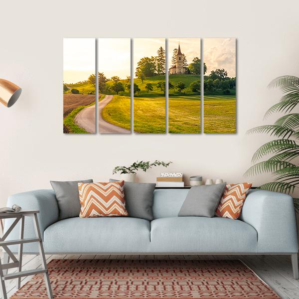 St Peter And Pauls Church In Czech Republic Canvas Wall Art-5 Horizontal-Gallery Wrap-22" x 12"-Tiaracle