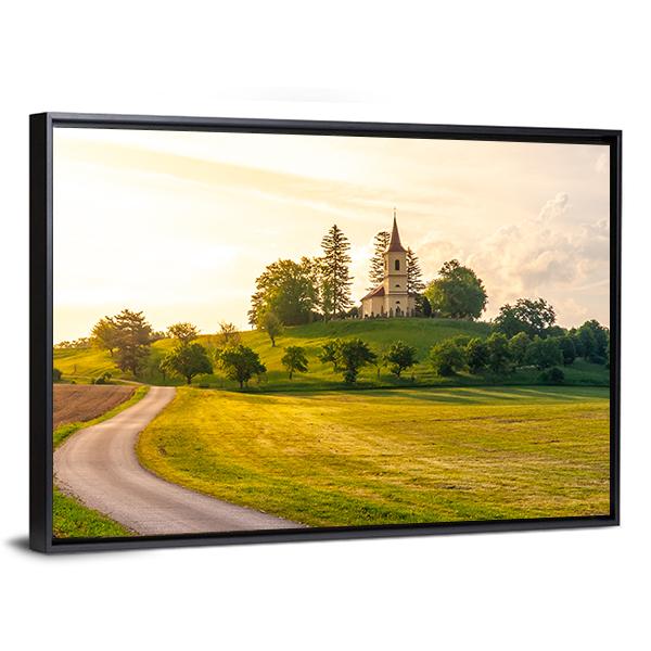 St Peter And Pauls Church In Czech Republic Canvas Wall Art-5 Horizontal-Gallery Wrap-22" x 12"-Tiaracle