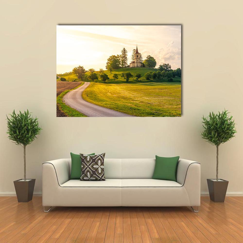 St Peter And Pauls Church In Czech Republic Canvas Wall Art-1 Piece-Gallery Wrap-48" x 32"-Tiaracle