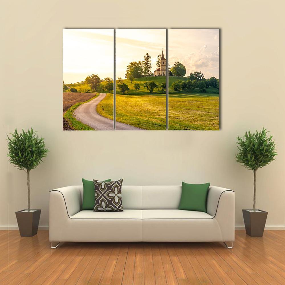 St Peter And Pauls Church In Czech Republic Canvas Wall Art-3 Horizontal-Gallery Wrap-37" x 24"-Tiaracle