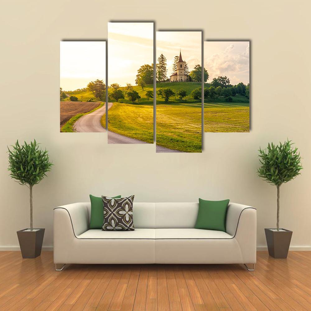 St Peter And Pauls Church In Czech Republic Canvas Wall Art-4 Pop-Gallery Wrap-50" x 32"-Tiaracle