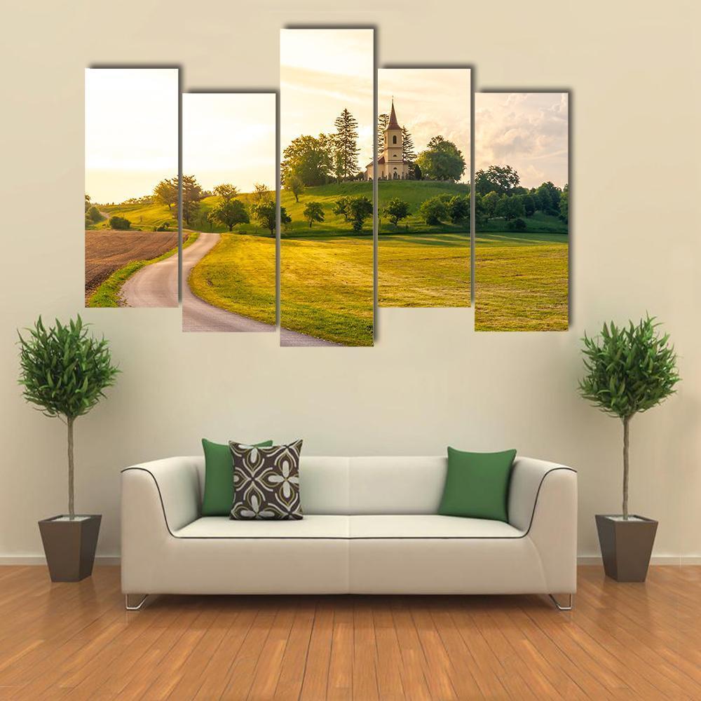 St Peter And Pauls Church In Czech Republic Canvas Wall Art-5 Pop-Gallery Wrap-47" x 32"-Tiaracle