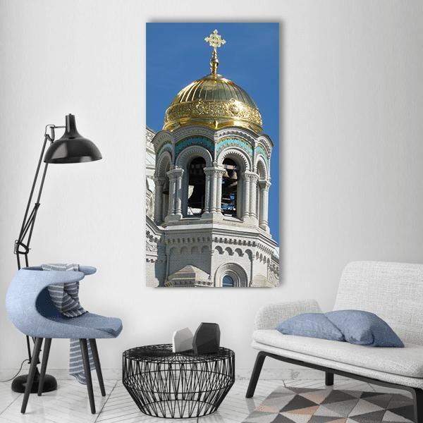 St Petersburg Bell Church In Russia Vertical Canvas Wall Art-1 Vertical-Gallery Wrap-12" x 24"-Tiaracle