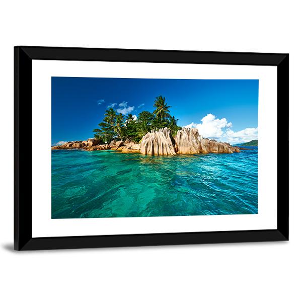 St. Pierre Island At Seychelles Canvas Wall Art-3 Horizontal-Gallery Wrap-25" x 16"-Tiaracle