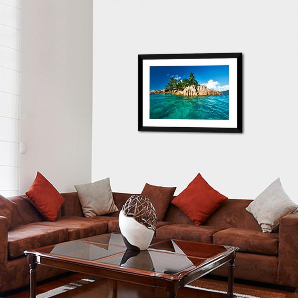 St. Pierre Island At Seychelles Canvas Wall Art-3 Horizontal-Gallery Wrap-25" x 16"-Tiaracle