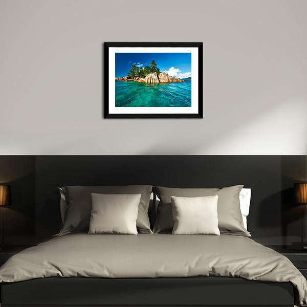 St. Pierre Island At Seychelles Canvas Wall Art-3 Horizontal-Gallery Wrap-25" x 16"-Tiaracle