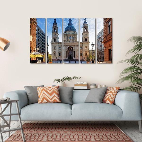 St Stephen's Basilica Canvas Wall Art-5 Horizontal-Gallery Wrap-22" x 12"-Tiaracle