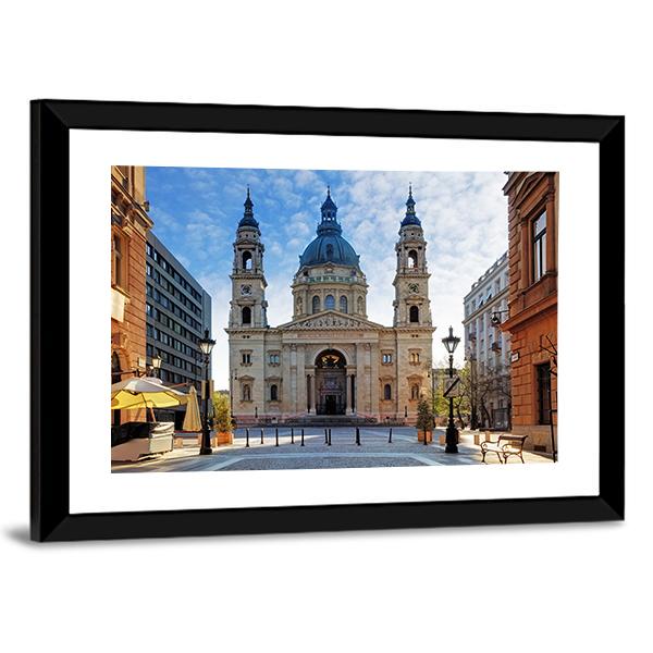 St Stephen's Basilica Canvas Wall Art-5 Horizontal-Gallery Wrap-22" x 12"-Tiaracle