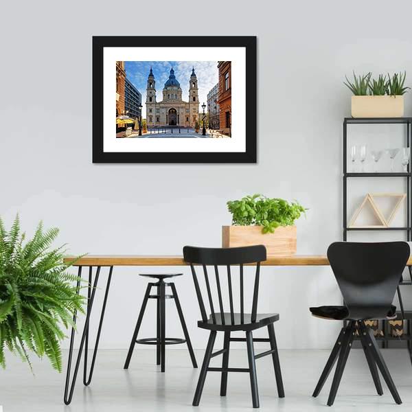 St Stephen's Basilica Canvas Wall Art-5 Horizontal-Gallery Wrap-22" x 12"-Tiaracle