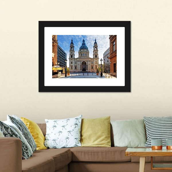 St Stephen's Basilica Canvas Wall Art-5 Horizontal-Gallery Wrap-22" x 12"-Tiaracle