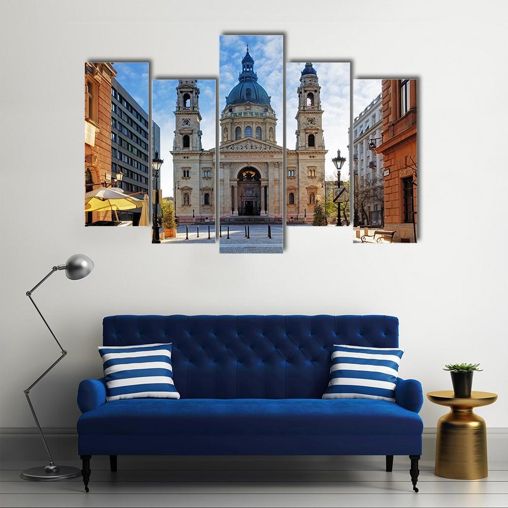 St Stephen's Basilica Canvas Wall Art-5 Pop-Gallery Wrap-47" x 32"-Tiaracle