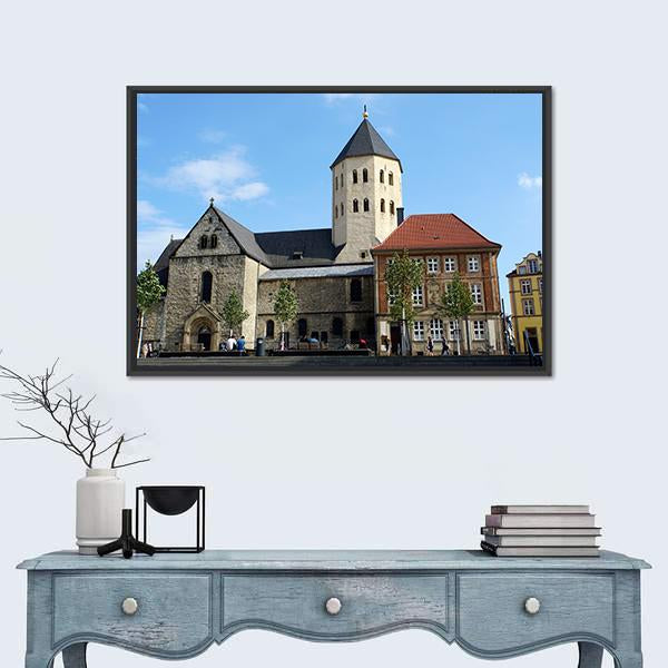 St Ulrich church In North Rhine Germany Canvas Wall Art-1 Piece-Floating Frame-24" x 16"-Tiaracle