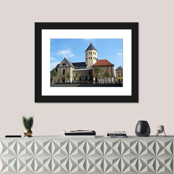St Ulrich church In North Rhine Germany Canvas Wall Art-1 Piece-Framed Print-20" x 16"-Tiaracle