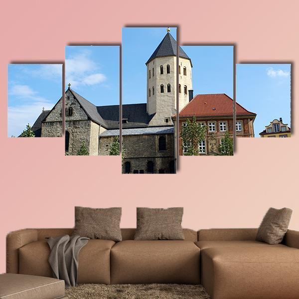 St Ulrich church In North Rhine Germany Canvas Wall Art-5 Star-Gallery Wrap-62" x 32"-Tiaracle