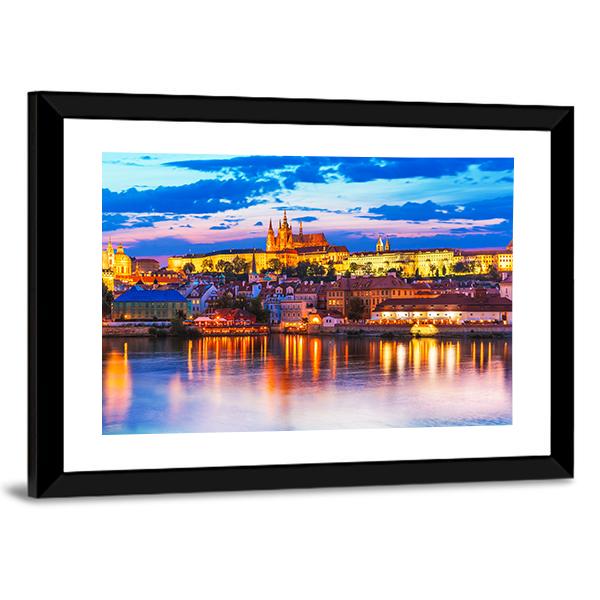 St Vitus Cathedral In Prague Canvas Wall Art-5 Horizontal-Gallery Wrap-22" x 12"-Tiaracle