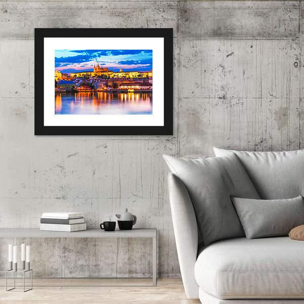 St Vitus Cathedral In Prague Canvas Wall Art-5 Horizontal-Gallery Wrap-22" x 12"-Tiaracle