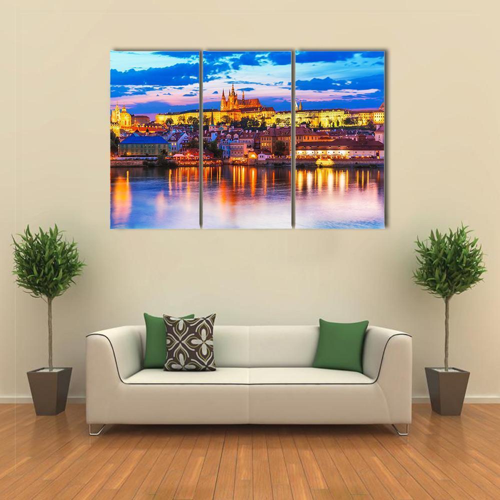 St Vitus Cathedral In Prague Canvas Wall Art-3 Horizontal-Gallery Wrap-37" x 24"-Tiaracle