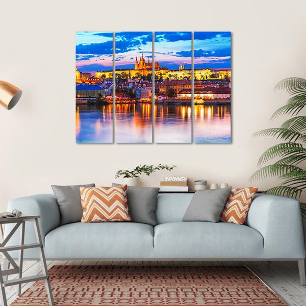St Vitus Cathedral In Prague Canvas Wall Art-4 Horizontal-Gallery Wrap-34" x 24"-Tiaracle