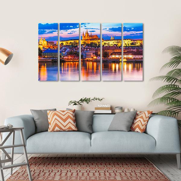 St Vitus Cathedral In Prague Canvas Wall Art-5 Horizontal-Gallery Wrap-22" x 12"-Tiaracle