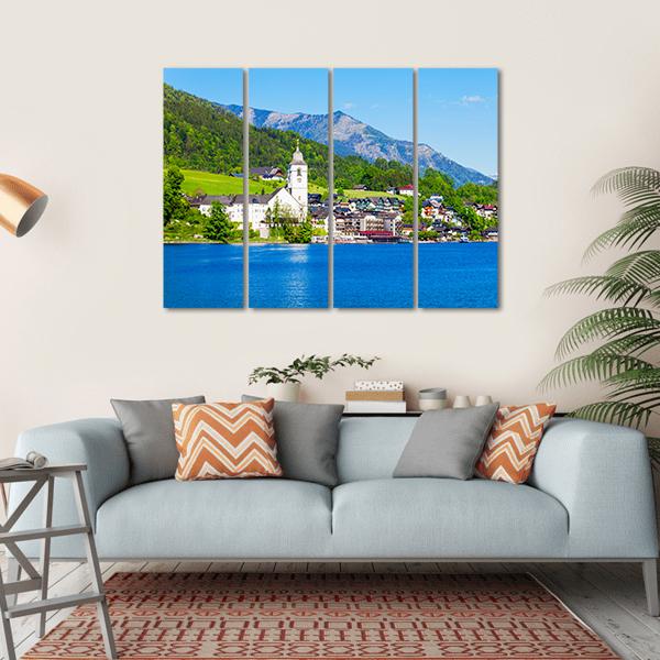 St Wolfgang Catholic Church Canvas Wall Art-4 Horizontal-Gallery Wrap-34" x 24"-Tiaracle